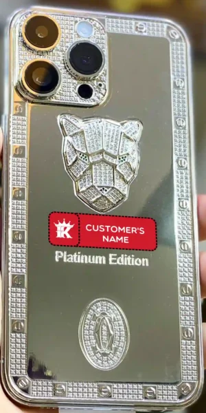 Platinum With Crystal & 3D Logo